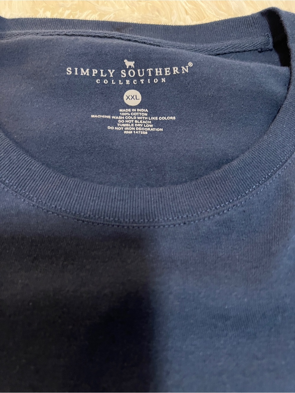 Simply Southern Navy Long-Sleeve 'Old Fashion' Graphic Tee-XXL - Picture 5 of 9